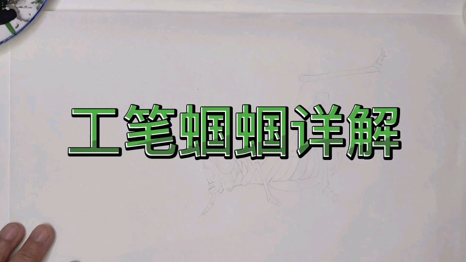 新手教程:工笔蝈蝈详细步骤