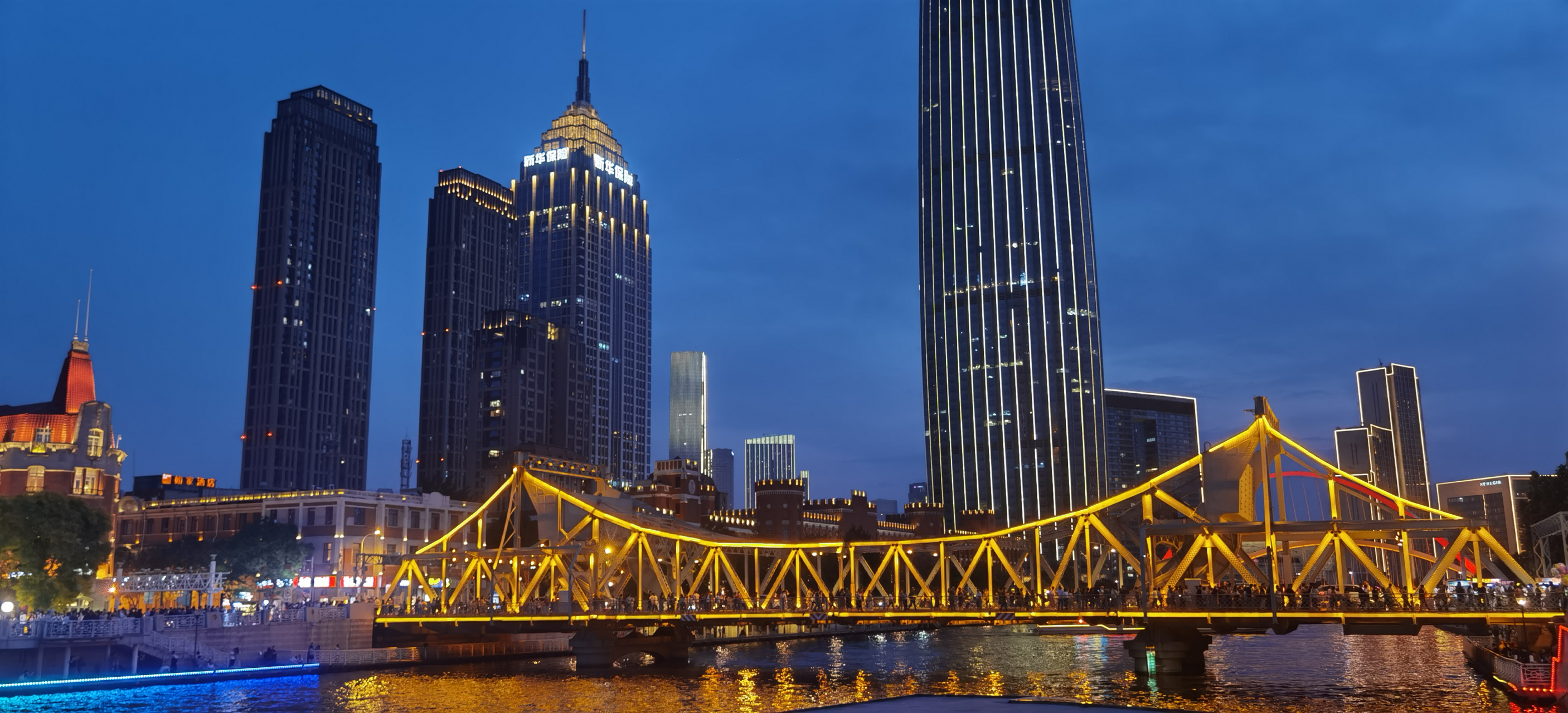 天津海河夜景