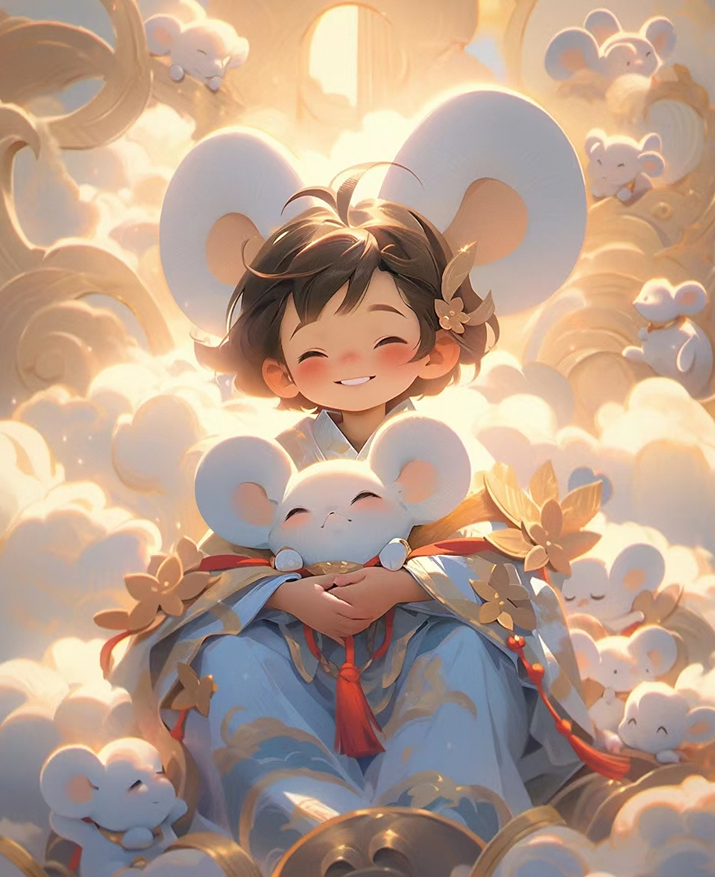 十二生肖拟人之子鼠男#ai绘画