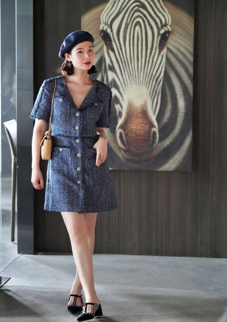 公关小姐姐职场 一抹蔚蓝海洋粗花呢|||掐指一算这个时候本该是在海边