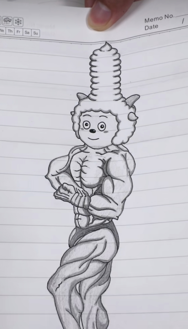 总有人说我,画个强壮的懒羊羊,就问你服不服!