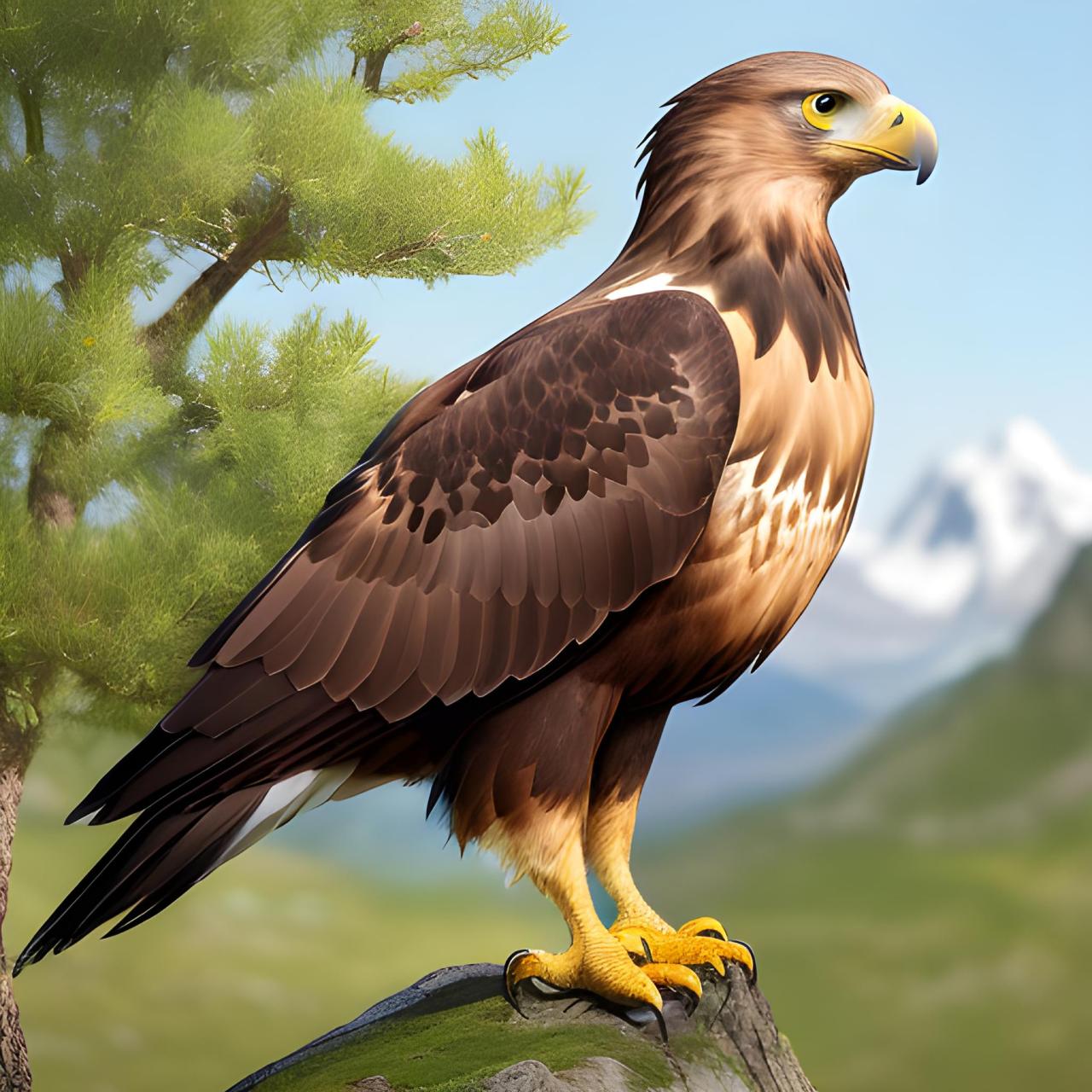 分享一只金雕图片 #鸟