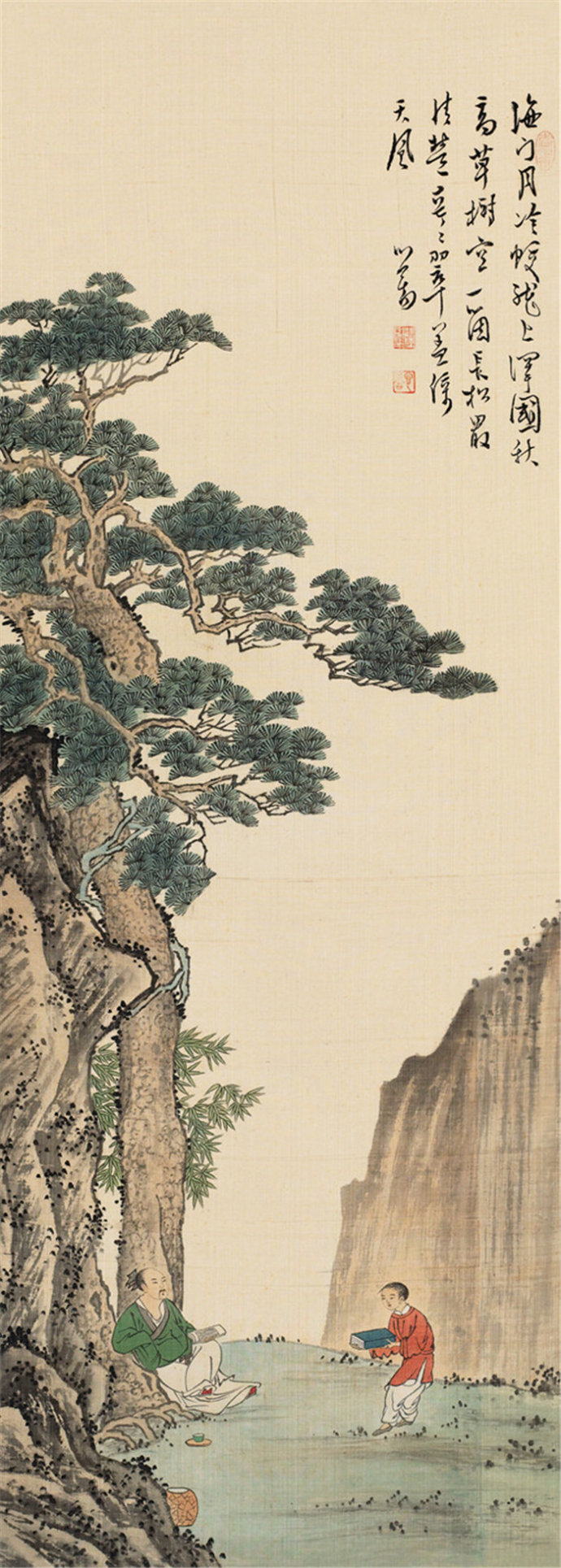 画坛宗师溥心畲山水画作品欣赏