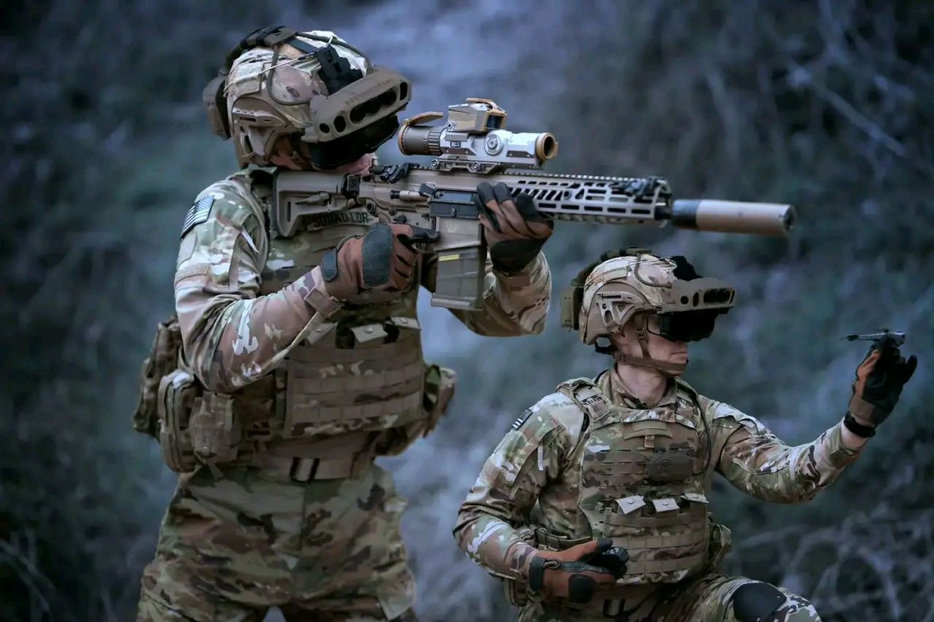 美国陆军最新单兵装备展示,可以看出,信息化程度很高,可以白天黑夜