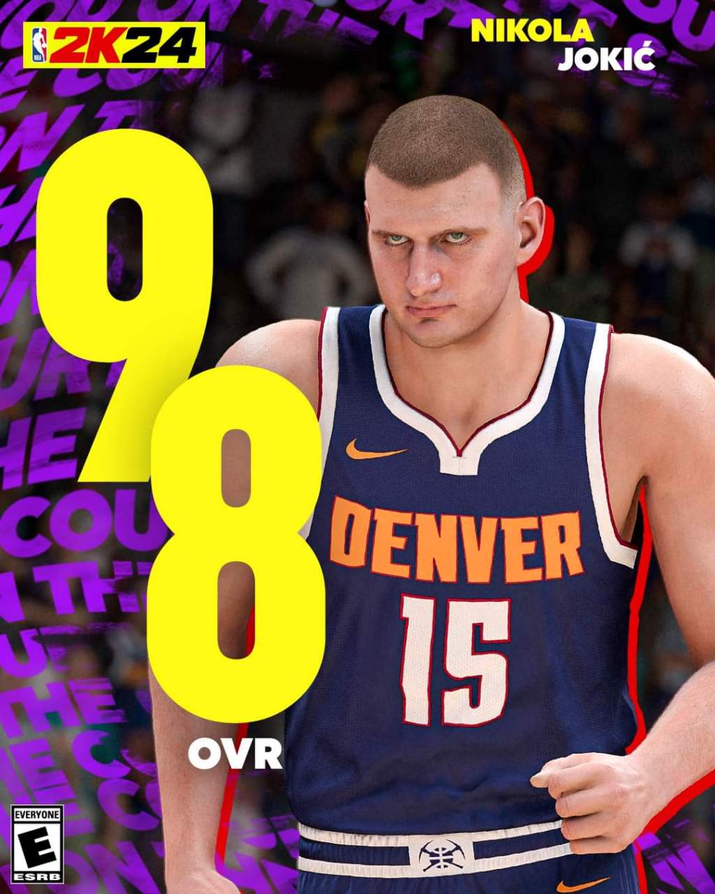 约基奇icon是 nba2k24 中的最高分  98: nikola jokic 96: giannis