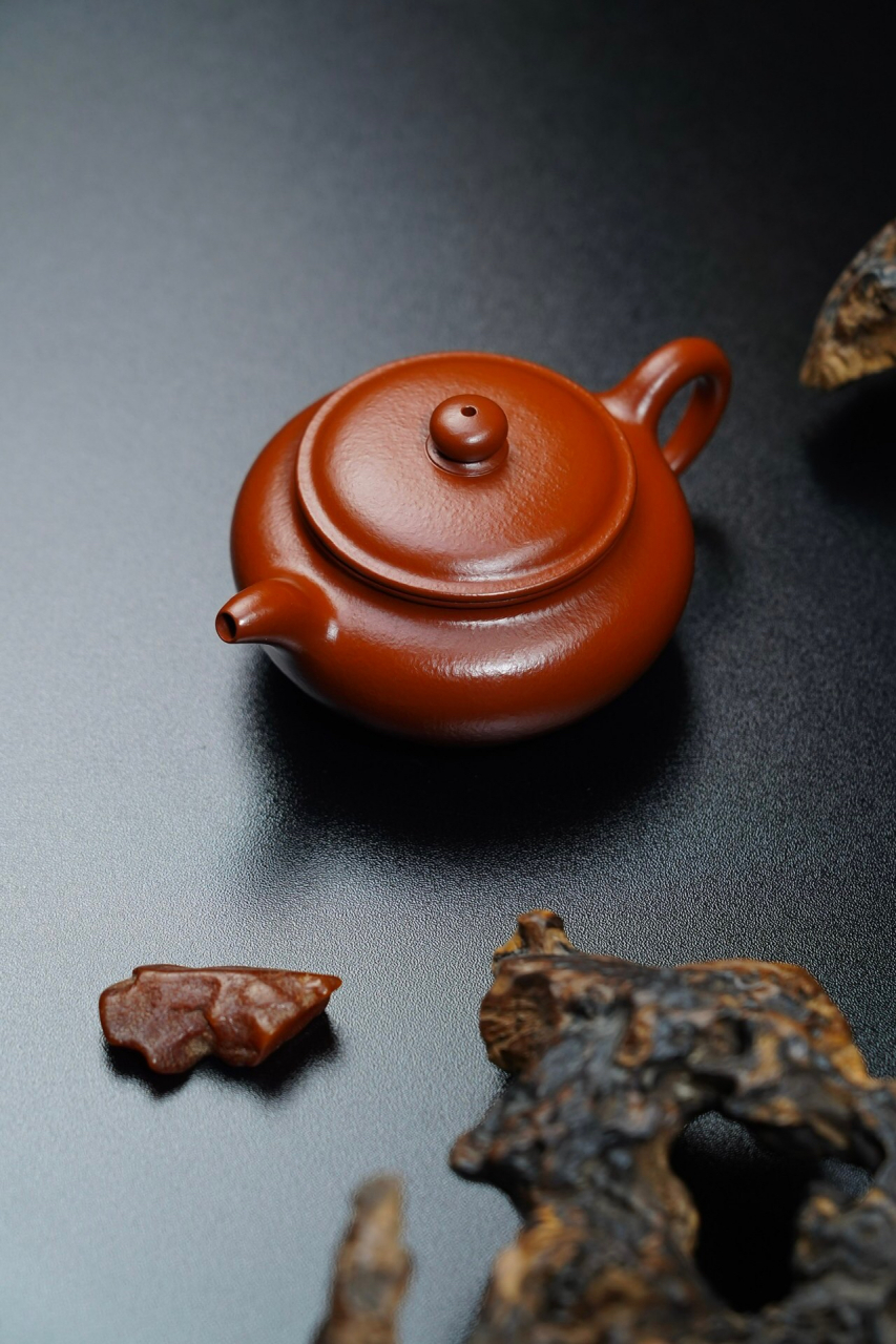 扁腹·全手工·200cc原矿30目粗砂老朱泥