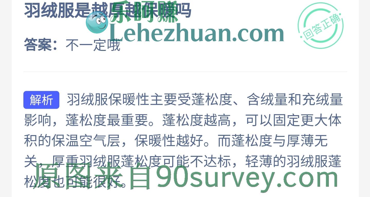 羽绒服是越厚越保暖吗?答案:不一定 羽绒服是越厚越保暖吗?答案:不一定