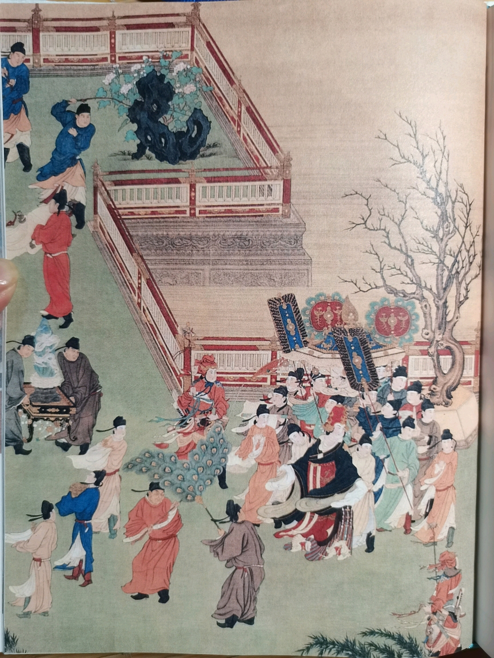 唐代张萱《武后行从图》摹本