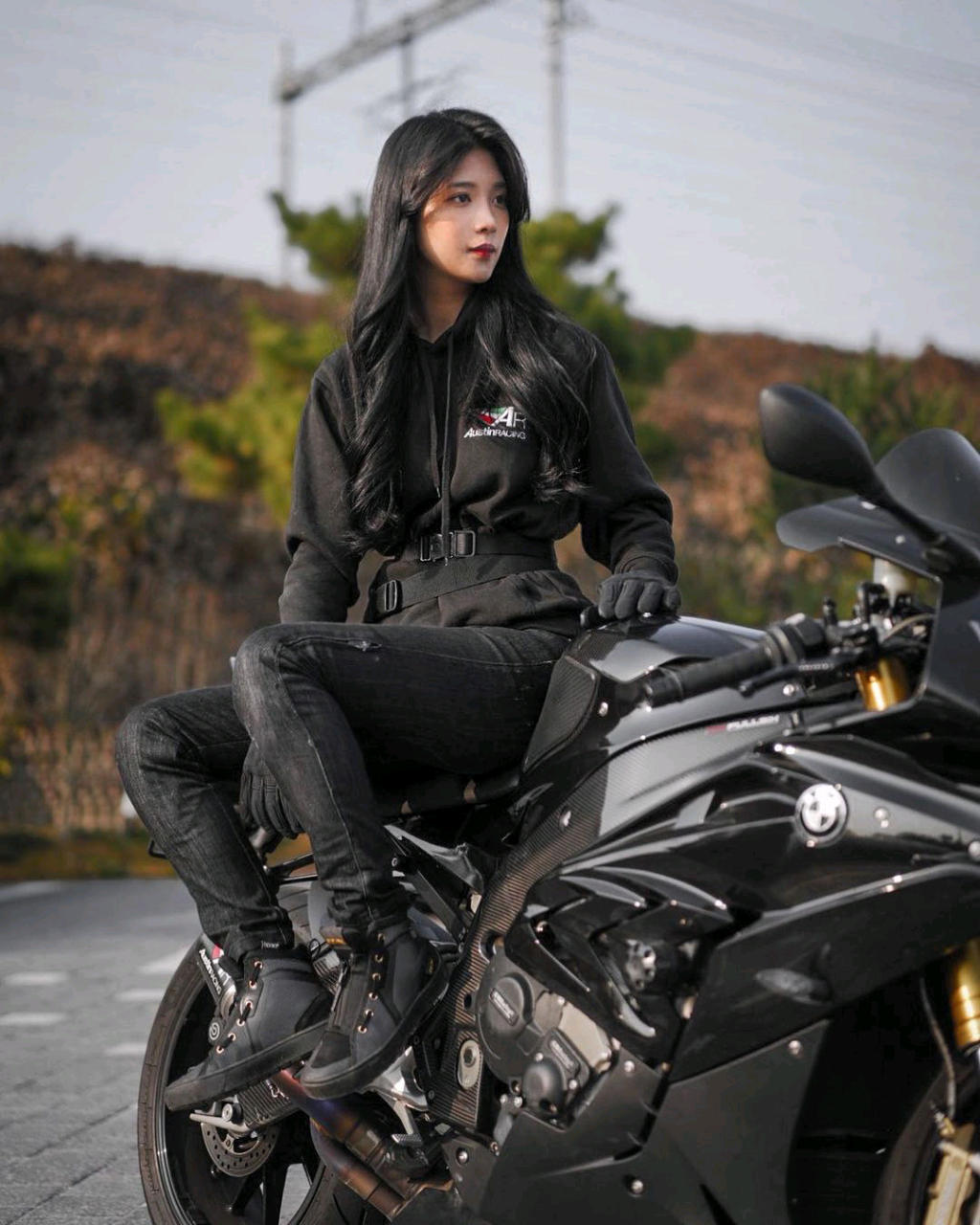 机车小姐姐#摩托车