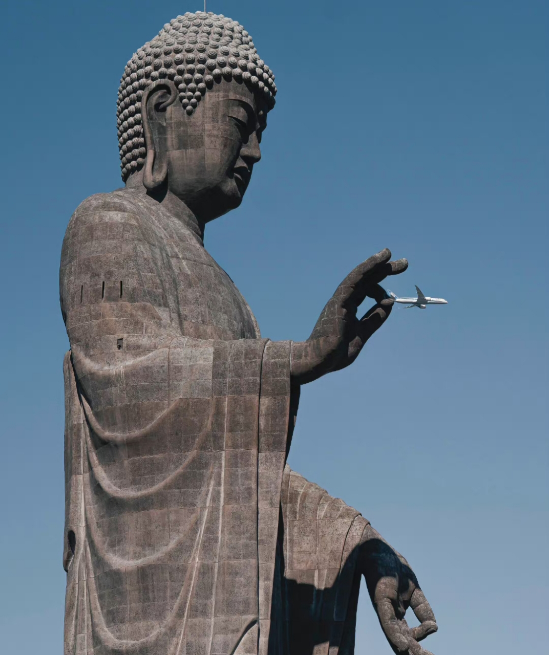 哈哈哈,这个角度捕捉的好~,日本茨城县牛久大佛 67