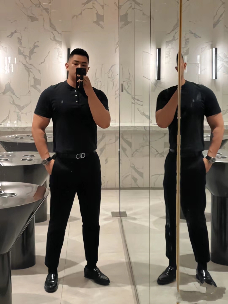 雄壮魁梧的男子汉,站在旁边就有了安全感#肌肉型男