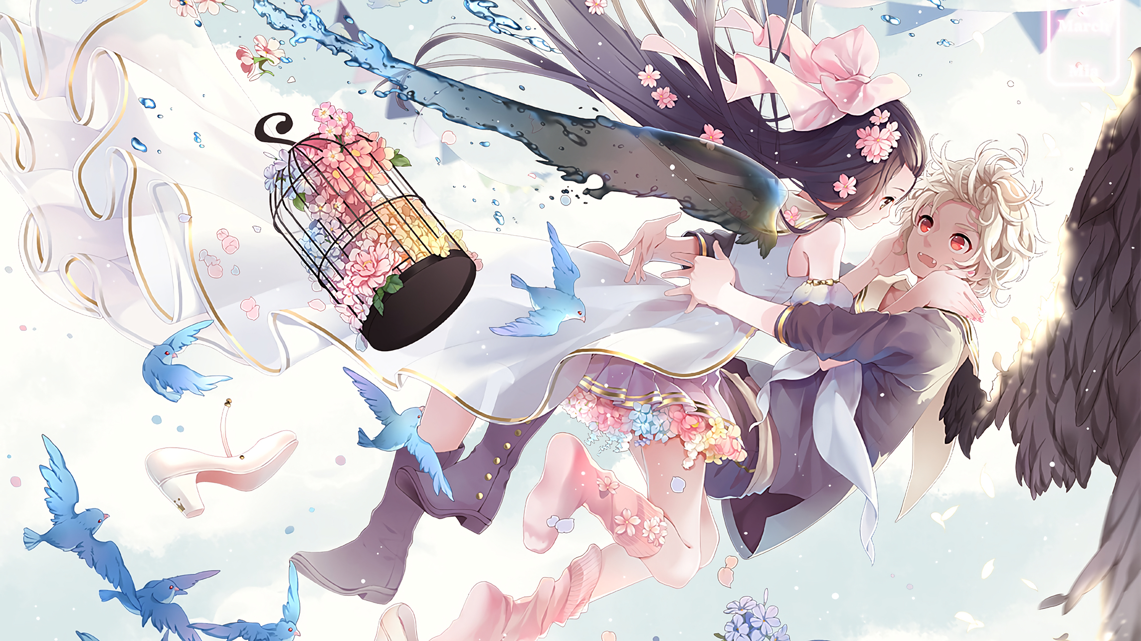 百合无限好,可惜生不了#二次元美图# #动漫美图