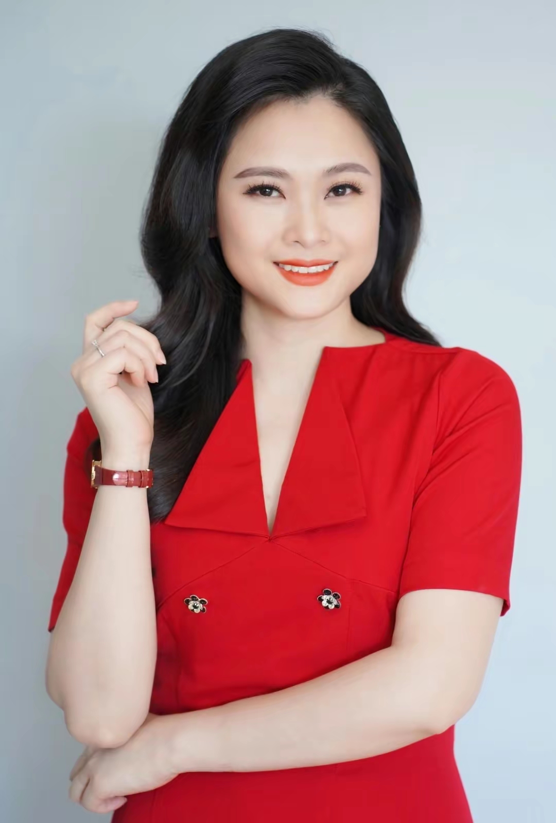 btv主持人庆离美丽大方气质高雅的女神