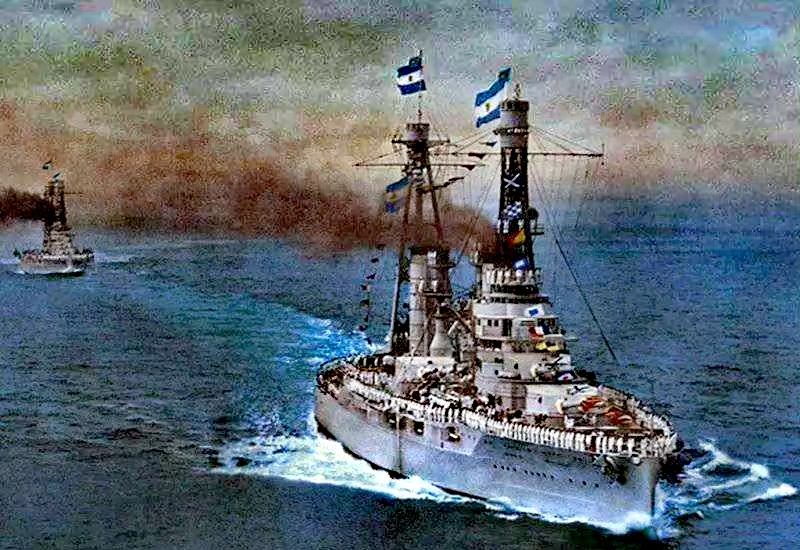 舰船欣赏:阿根廷海军 里瓦达维亚级战列舰