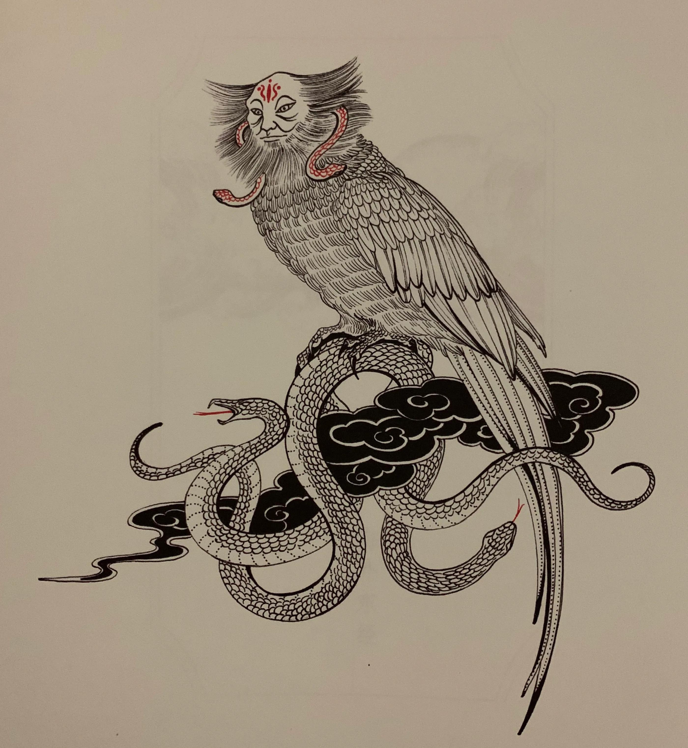 国学《山海经》海外北经——禺强,西游记中的龙王借鉴了它的传说