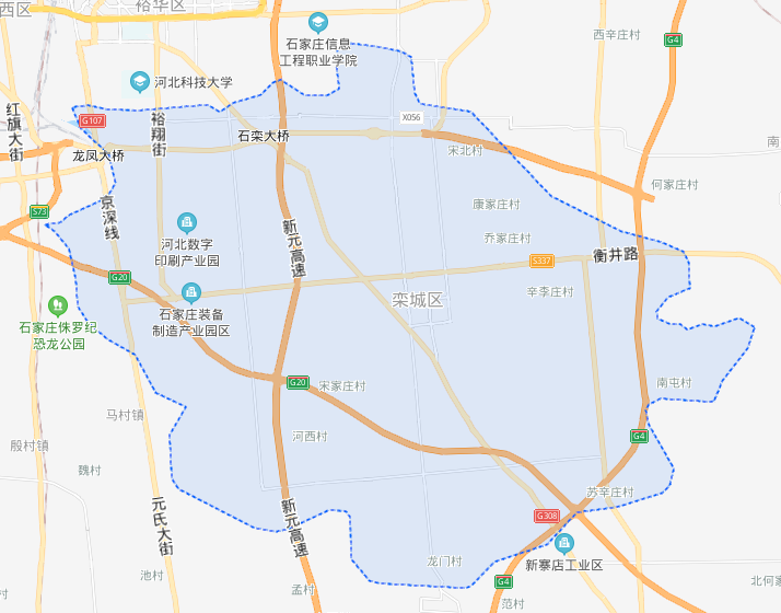 栾城县全部村庄地图图片