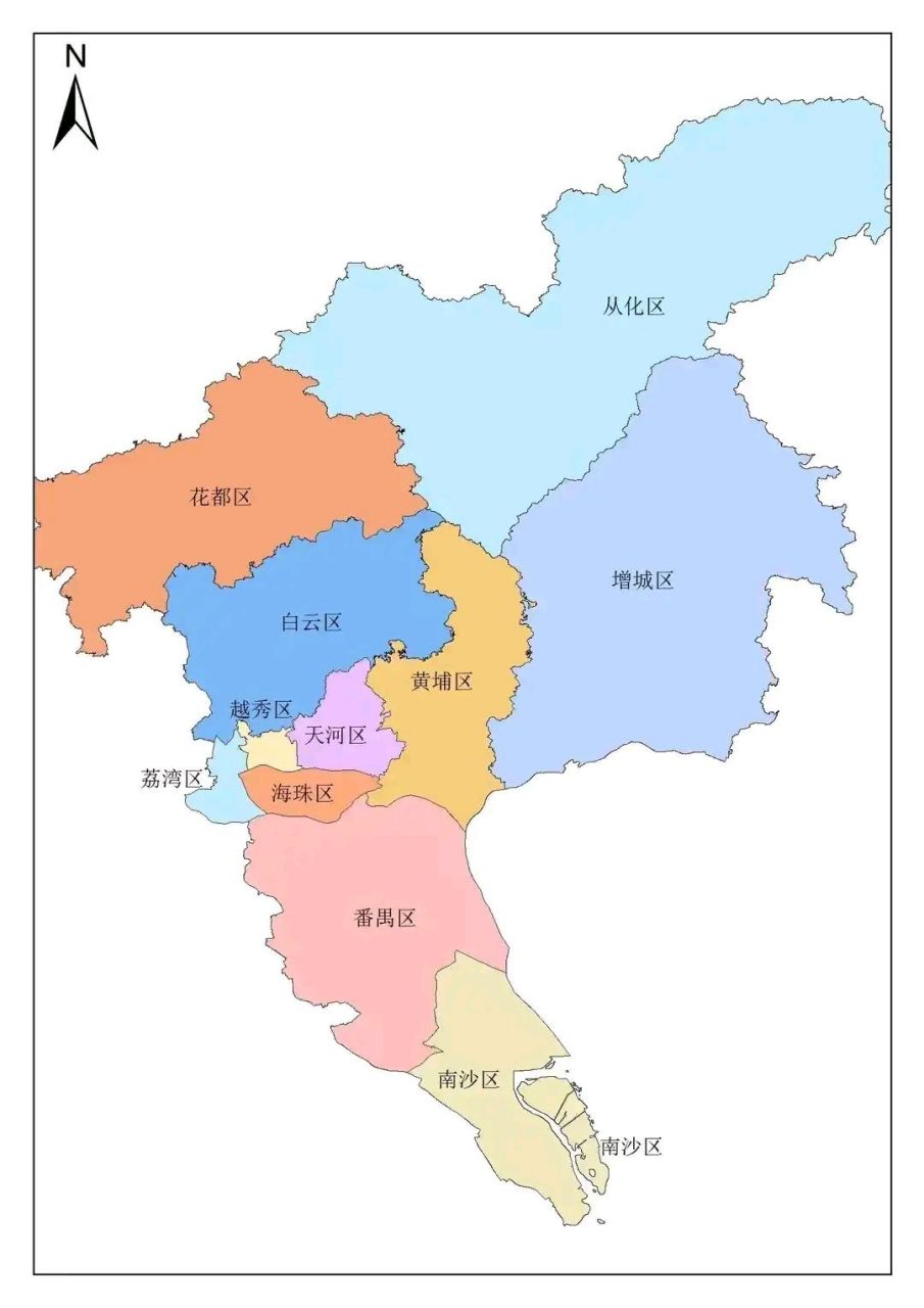 广州地图,果然是越大越没钱!哈哈!