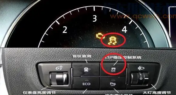 esp是车身稳定控制系统的简称,是汽车防抱死制动系统和牵引力控制系统