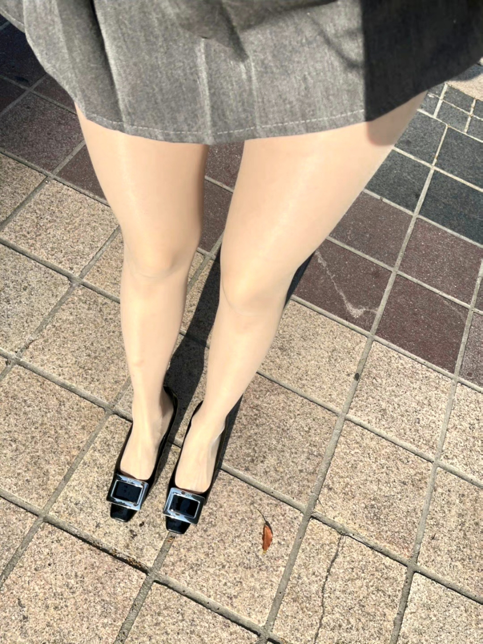 平跟,丝袜,穿短裙,有喜欢的吗