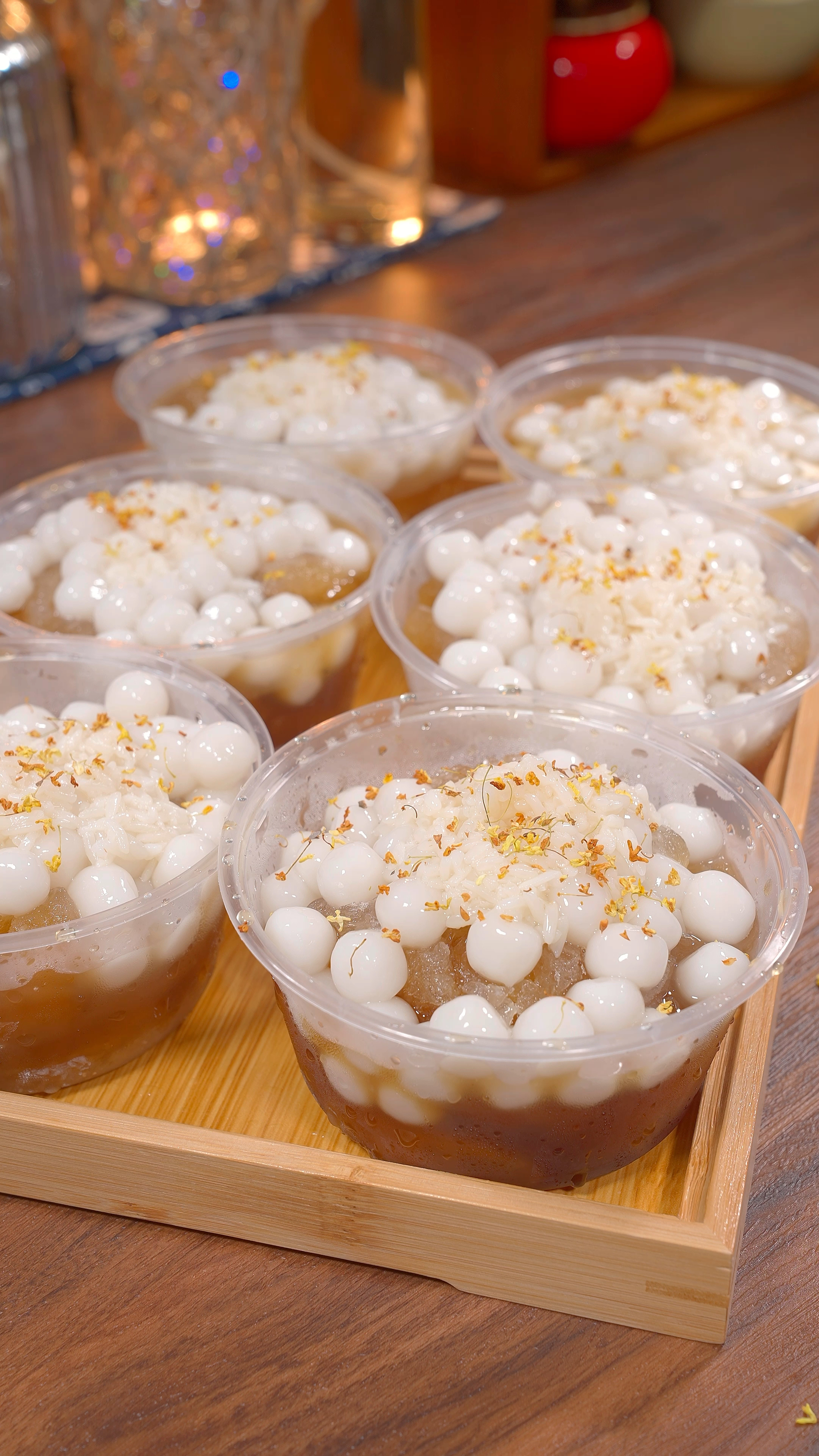 炎热的夏天来上一碗糯唧唧的红糖冰汤圆太幸福啦