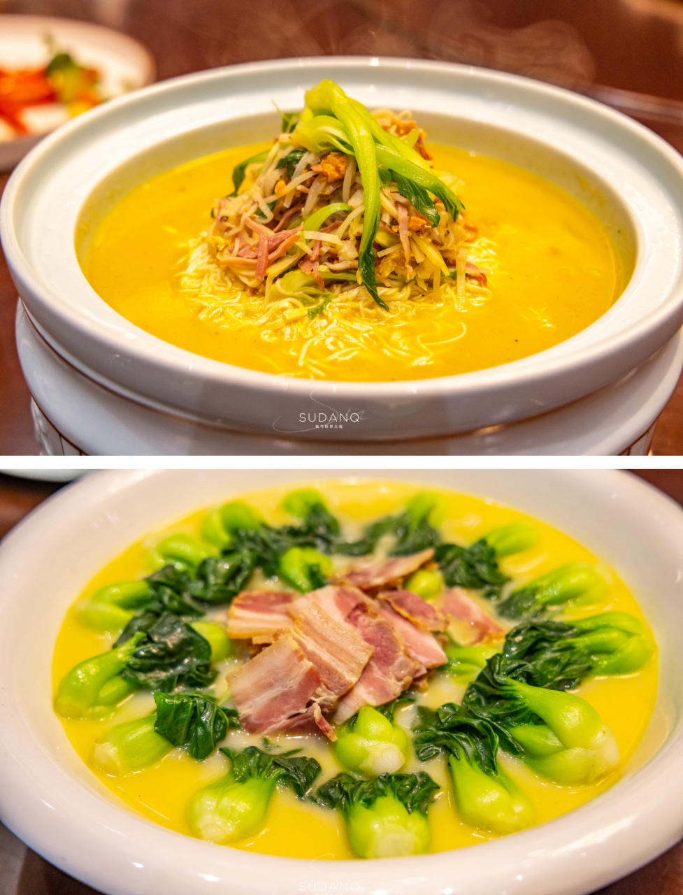 扬州菜系属淮扬菜,中国传统四大菜系之一,色泽淡雅,品相精致,口感细腻