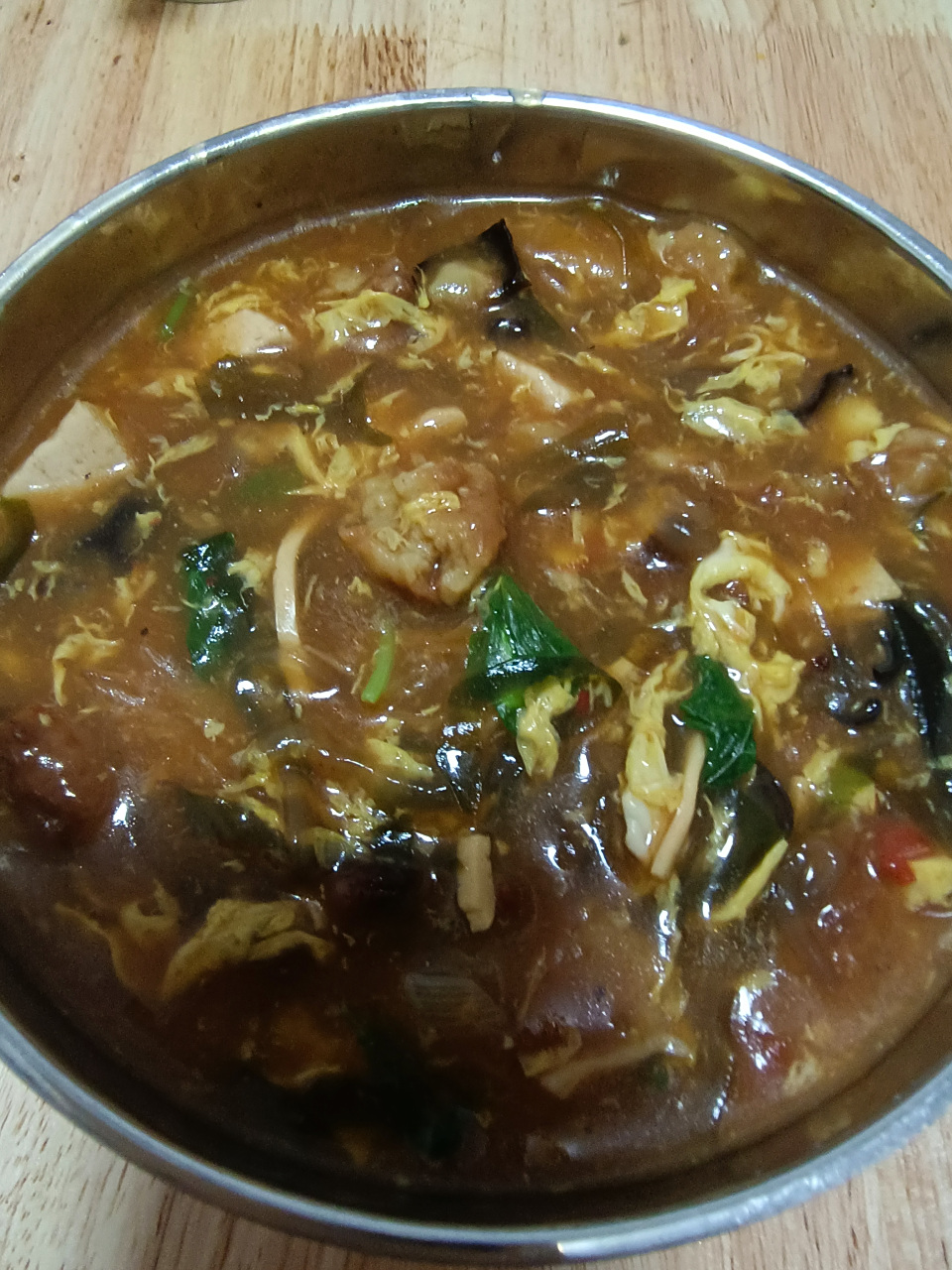 想了好久的咸糊涂汤,几天让姐姐给安排上了,咸糊涂汤,河南人爱吃的