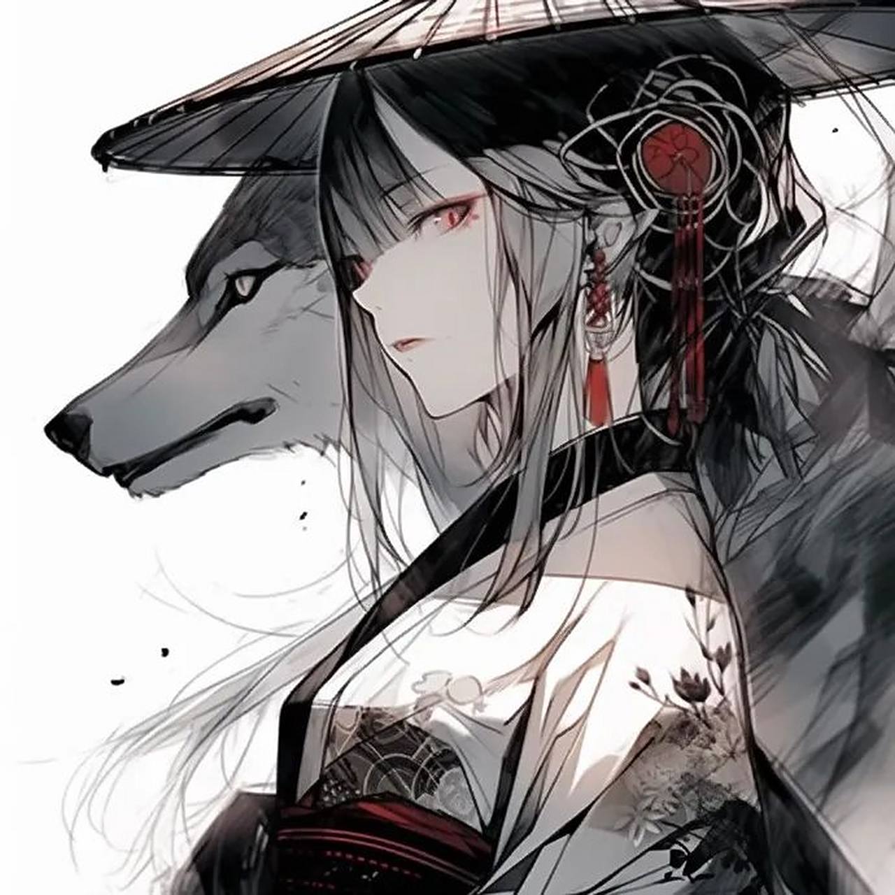 狼少女头像!好惊艳啊!