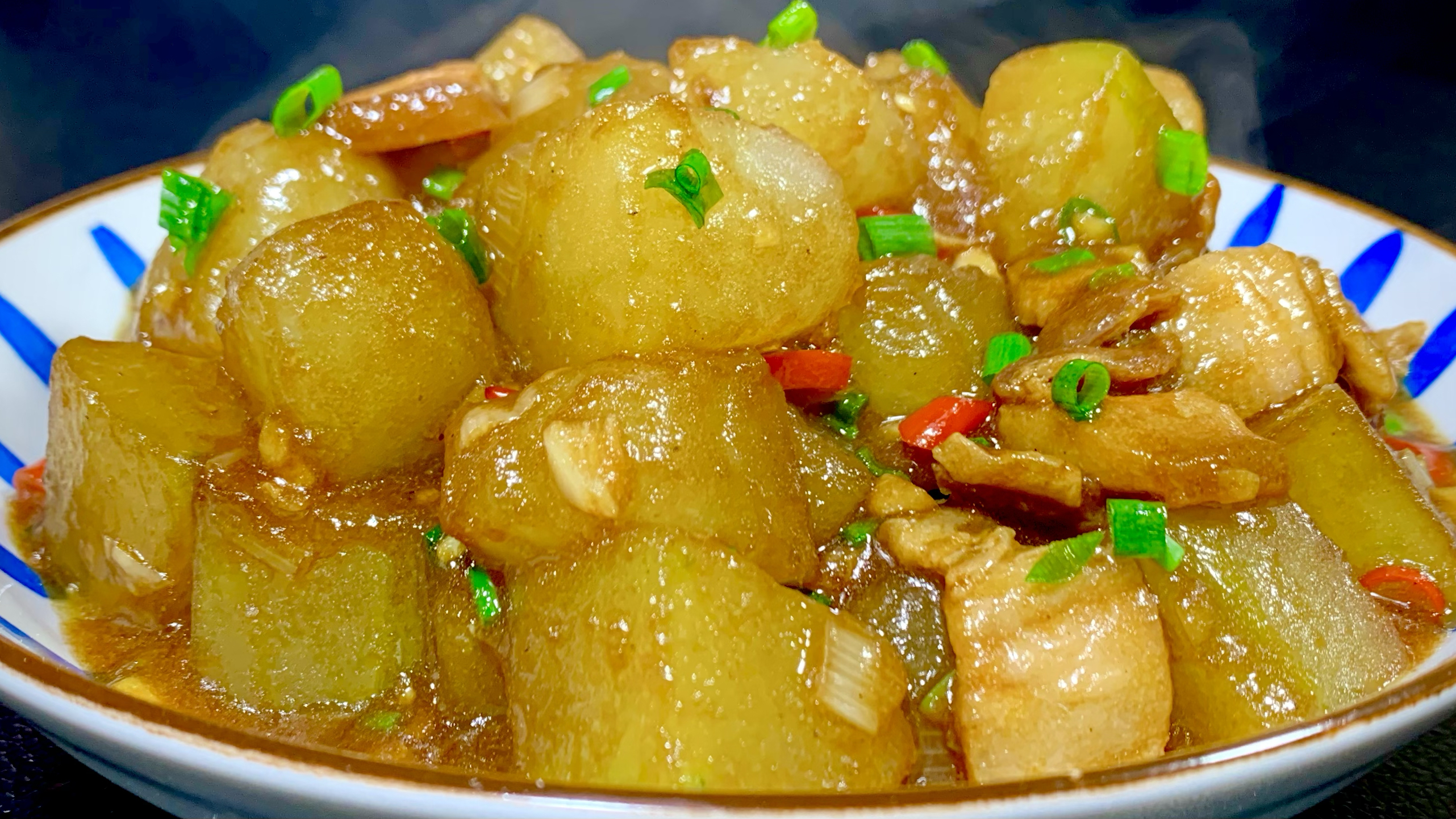 阿朝教你红烧冬瓜的家常做法，鲜嫩爽滑又好吃，上桌连汤汁都扫光