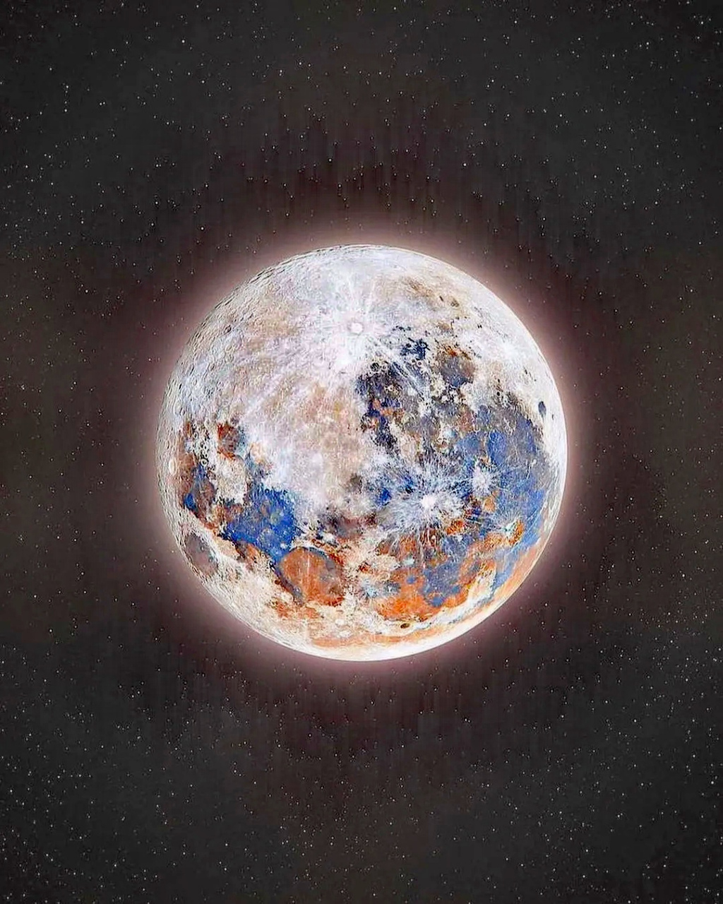 一组震撼的月球照片,或许这才是月球的真实颜色,by nasa.
