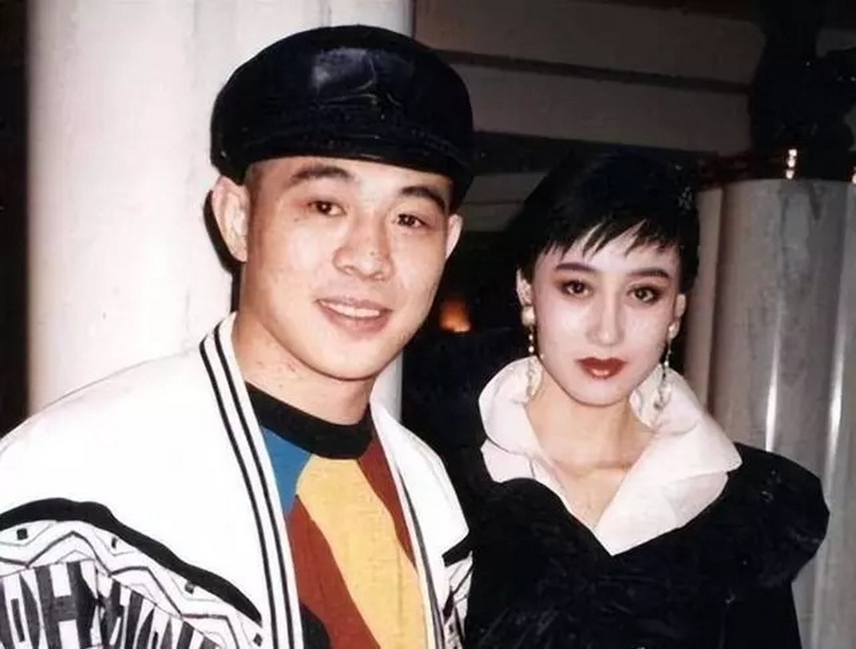 年轻时的李连杰和利智