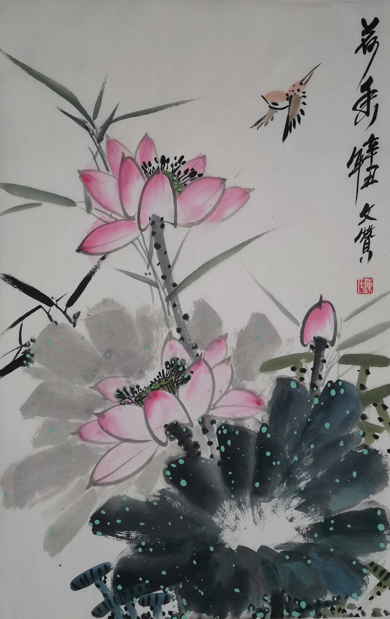 陈文赞国画写意花鸟