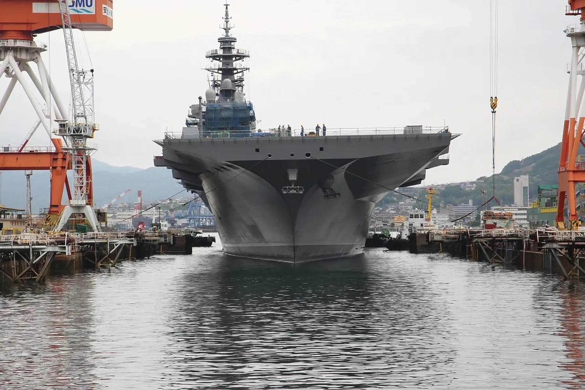 日本9591海上自卫队dfh-184加贺号 出云级航空母舰 该舰的航母化