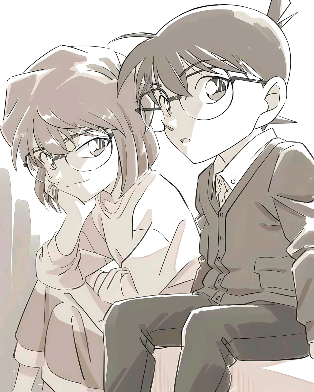 名侦探柯南# 今日份的柯哀[温暖],希望小黑鱼能够尽早引进[鼓掌]