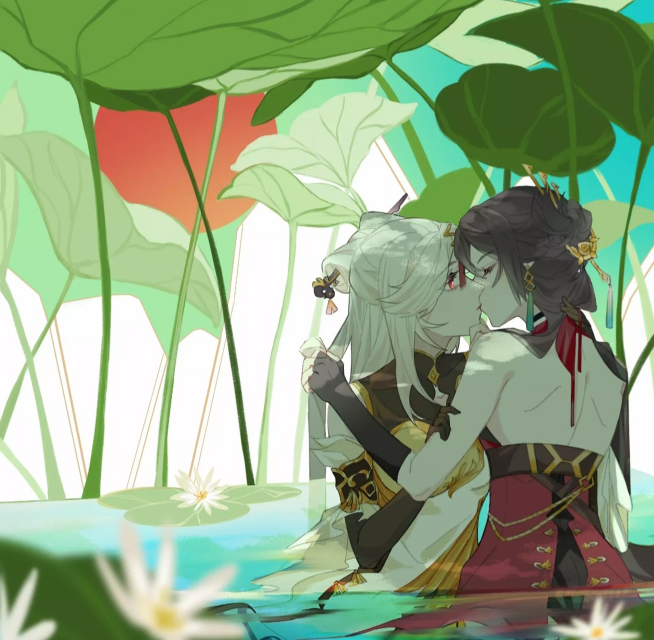 一吻定情的凝光与北斗