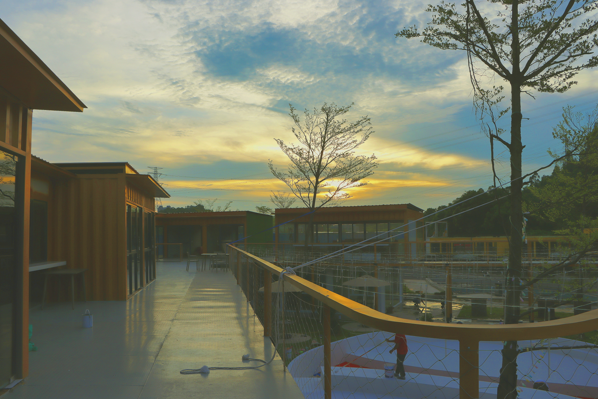 分享今日深圳茶博园拍夕阳摄影