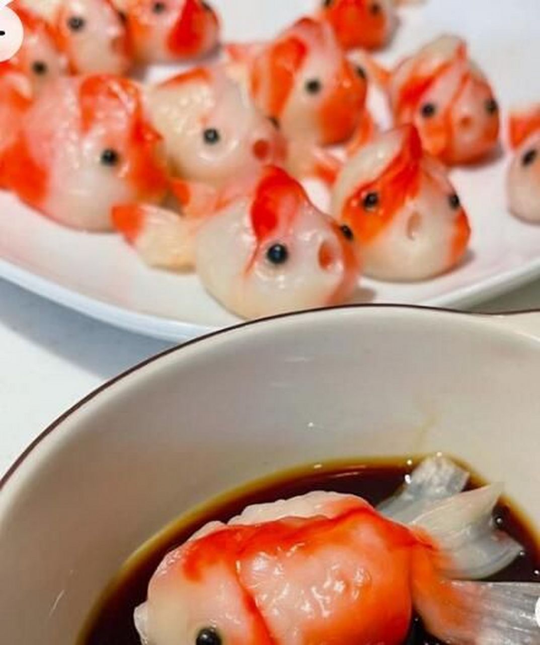 金鱼饺子包法图片
