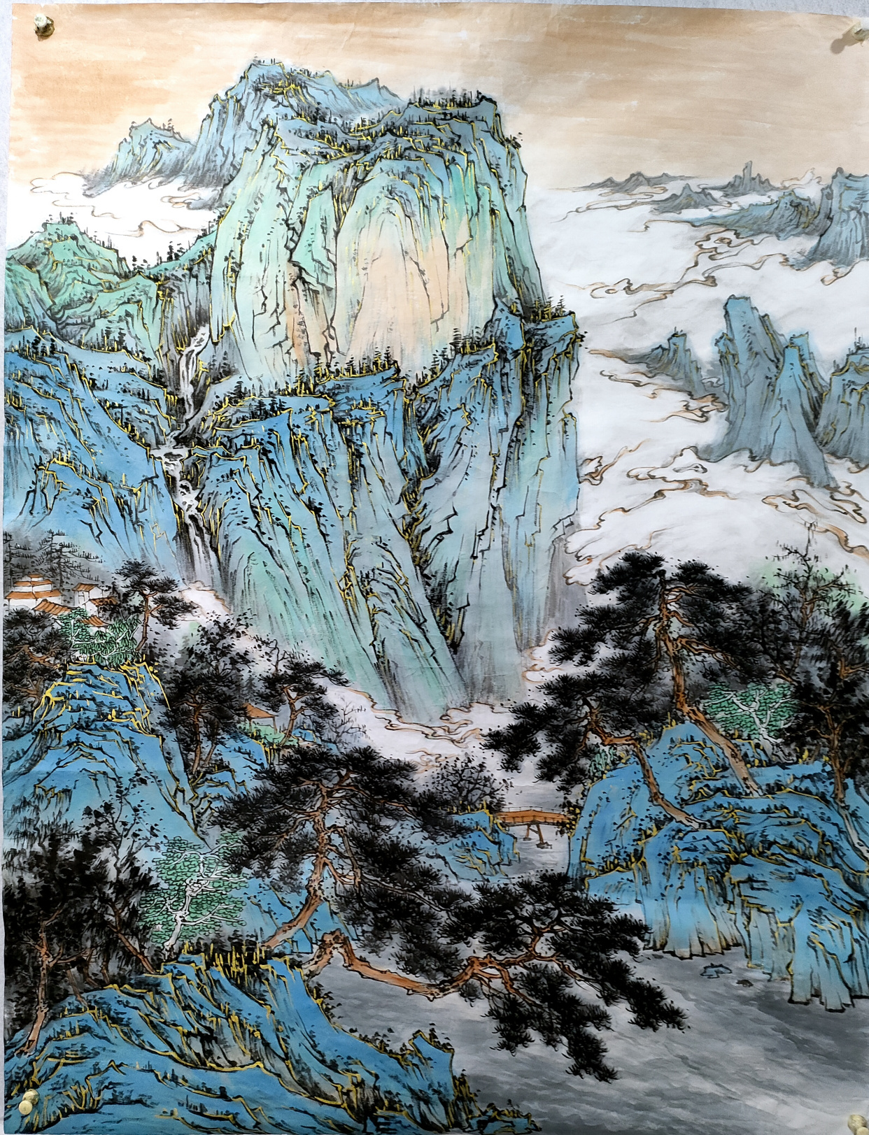 青年山水画家蒋德文新作