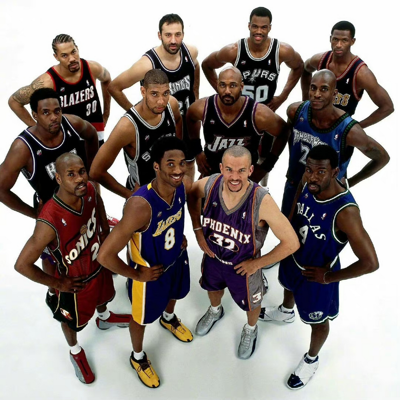 NBA历届全明星合照图片