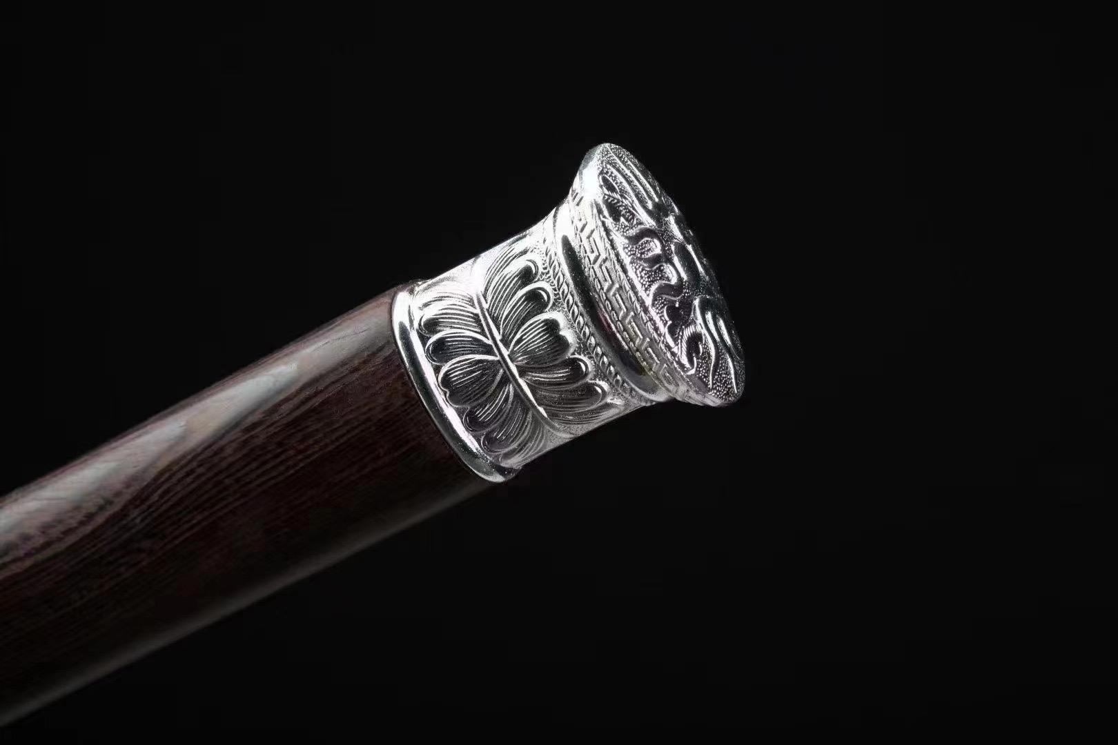 银龙斩刀花纹钢纯银装