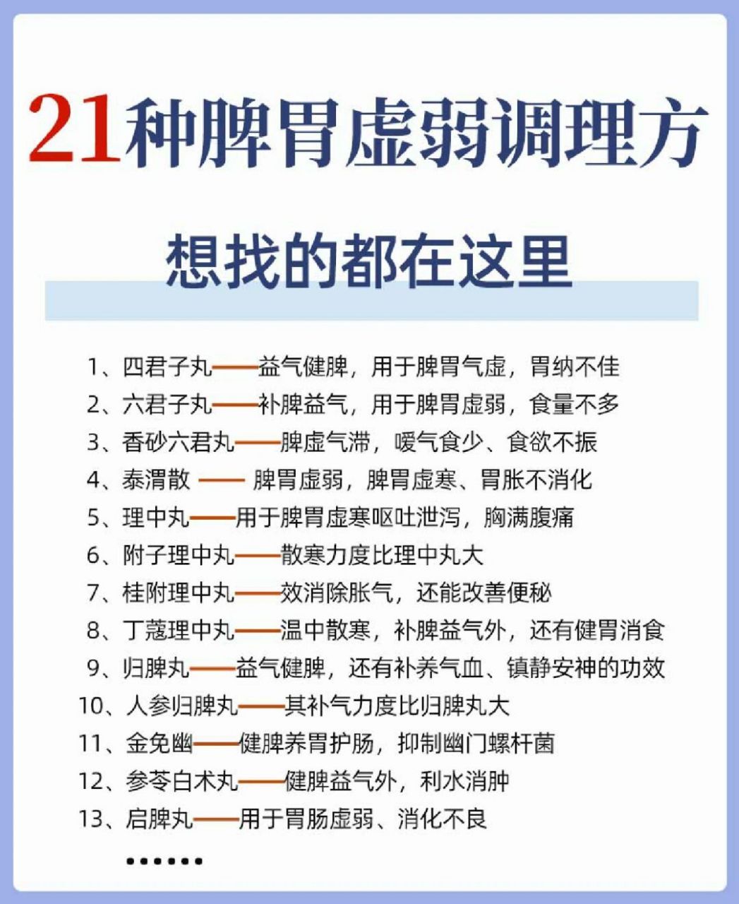 26615166种脾胃虚弱的调理方想找的都在这里所谓脾胃衰,则百病