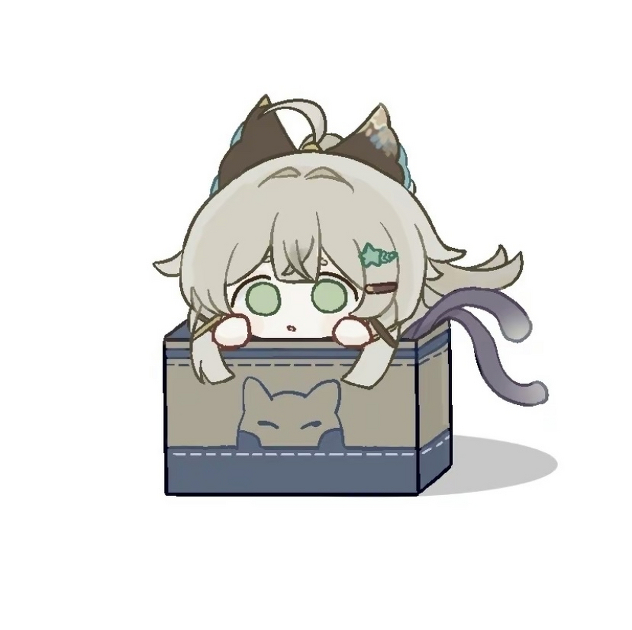 绮良良的可爱(方块猫)表情包[awsl]