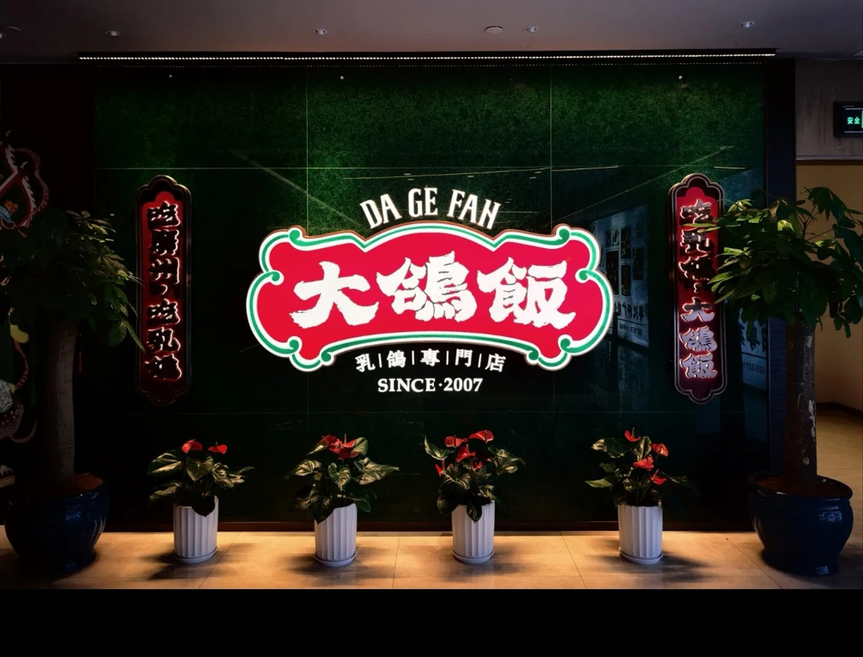 第一次去大鸽饭堂食,之前都是点大鸽饭的外卖的.