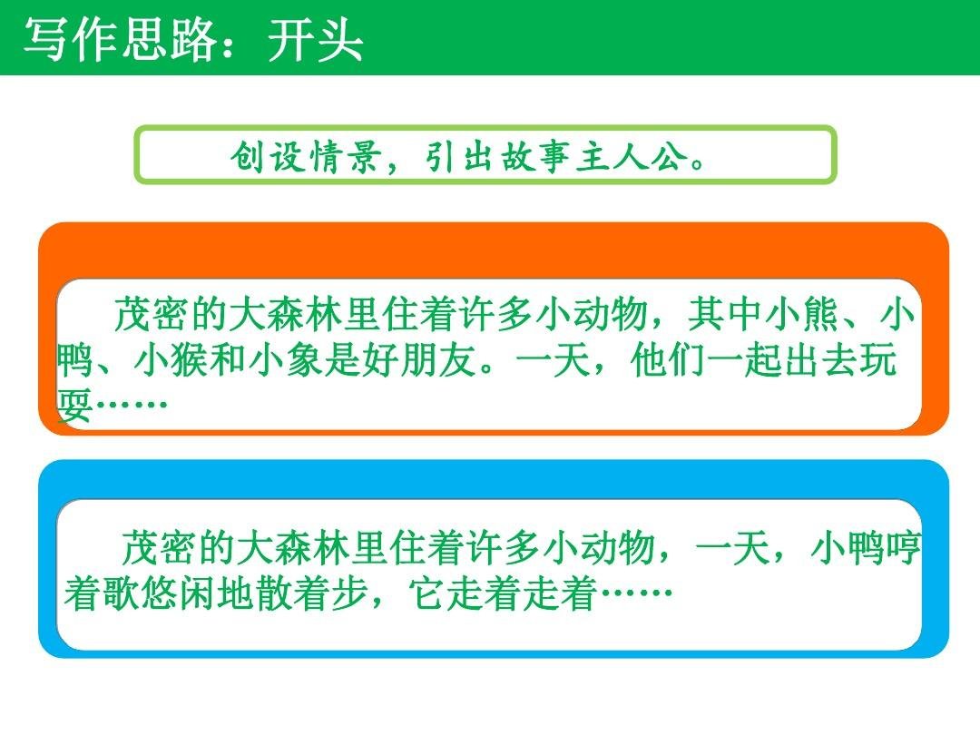 小学一年级看图写话 智救小鸭