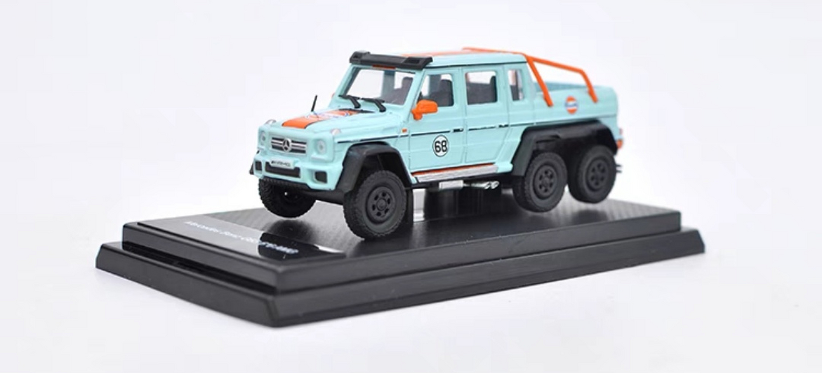 1:64奔驰g63 6x6 4x4 g500 amg benz g级皮卡合金汽车模型!