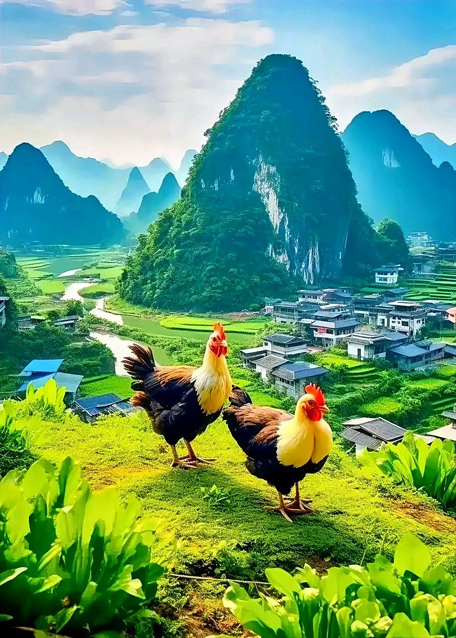 人生求自在,几人脱妄念? 山水人家居,人间逍遥魂.