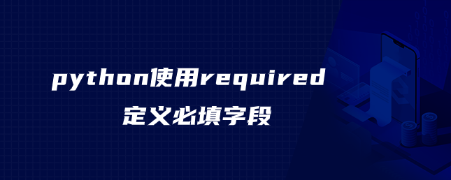 python使用required来定义必填字段