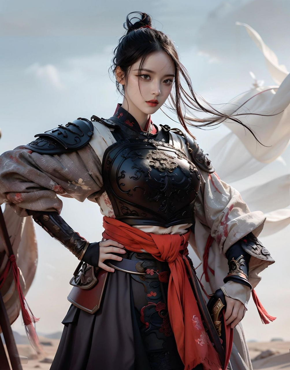 国风元素古风插画高清壁纸|巾帼英雄7815222820"