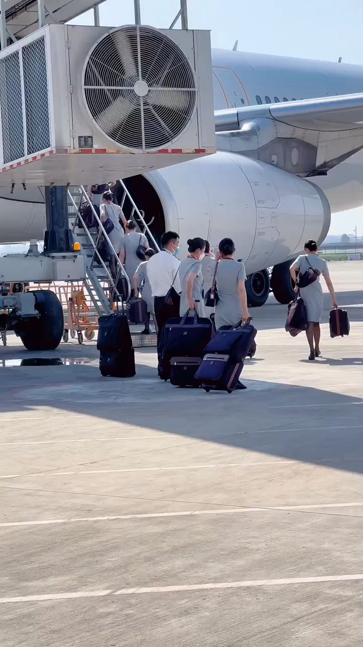 空姐登机了!