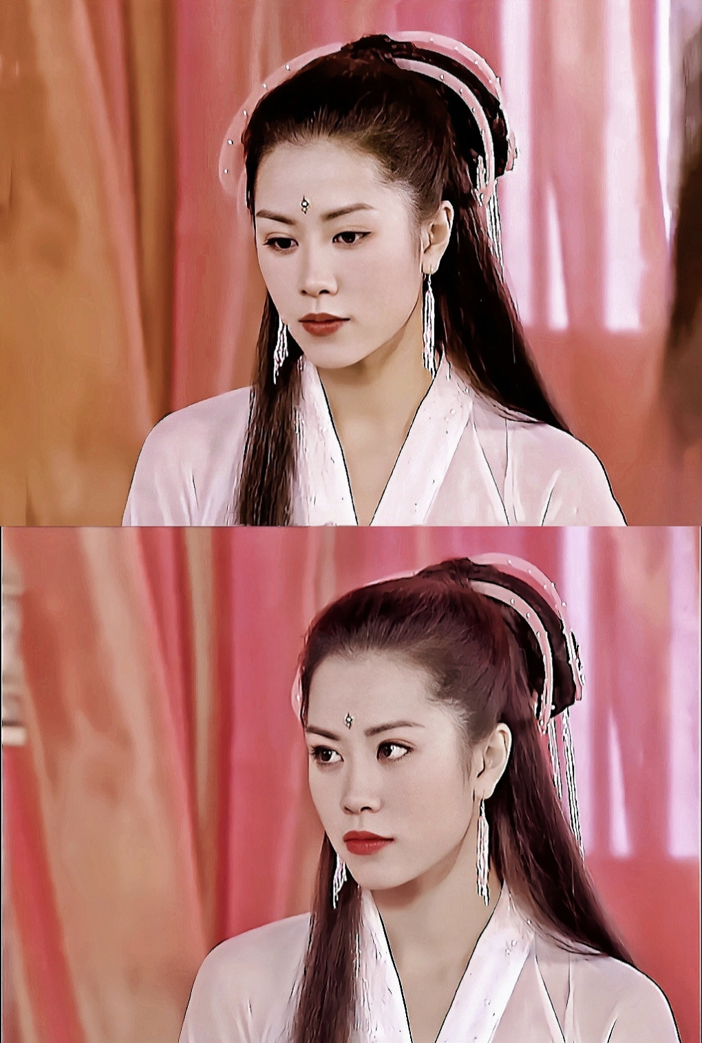 童年女神谢韵仪当年在《杨门女将》中的五个造型,每个都美到掉渣