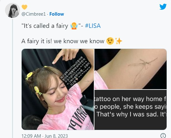 blackpink lisa 揭示了关于她神秘纹身的惊人真相